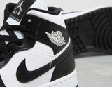 AJ1 MID WHT/BLK