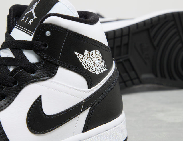 AJ1 MID WHT/BLK