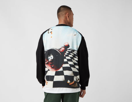 !CHESS ZIP CARDIGAN BLK'