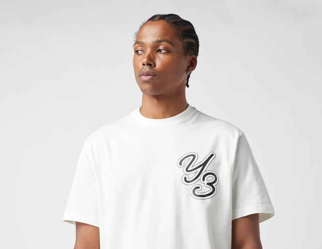 !Y-3 GRAPHIC SS TEE WHITE