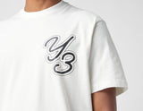 !Y-3 GRAPHIC SS TEE WHITE