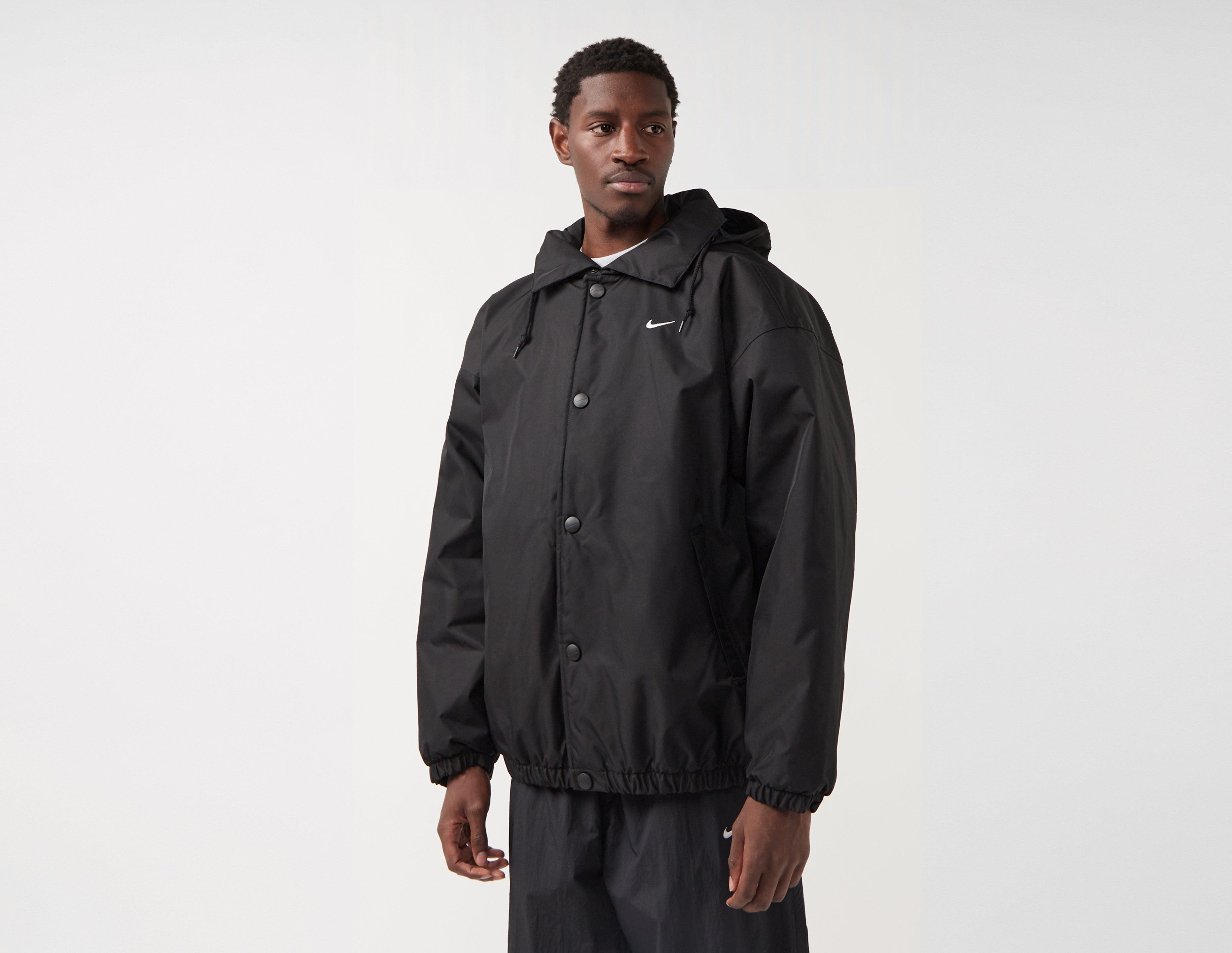 black Nike Sportswear Solo Swoosh Puffer Jacket