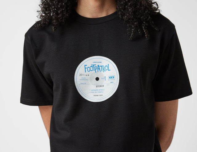 !WHITE LABEL TEE BLK