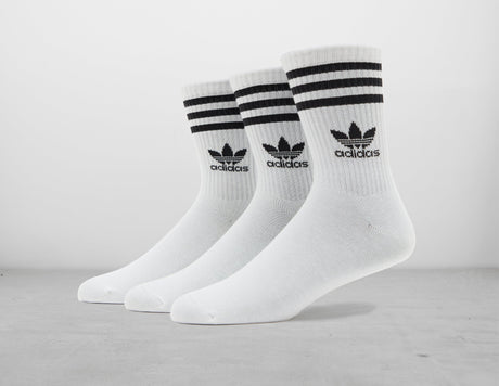 3PK CREW SOCK WHT