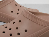 BLUNT TOE CLOG BRN/BRN