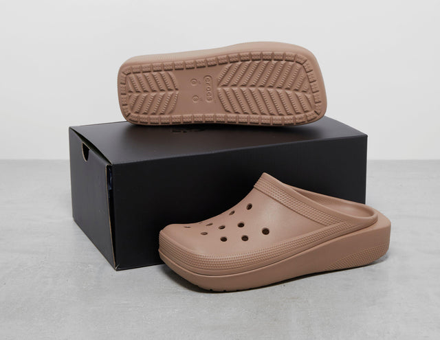 BLUNT TOE CLOG BRN/BRN