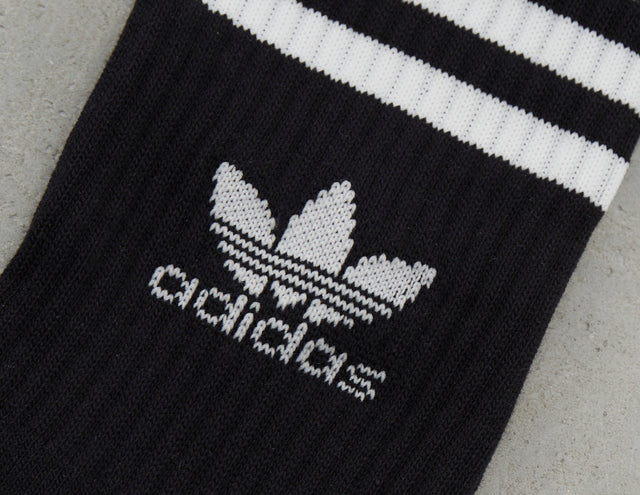 3PK CREW SOCK BLK
