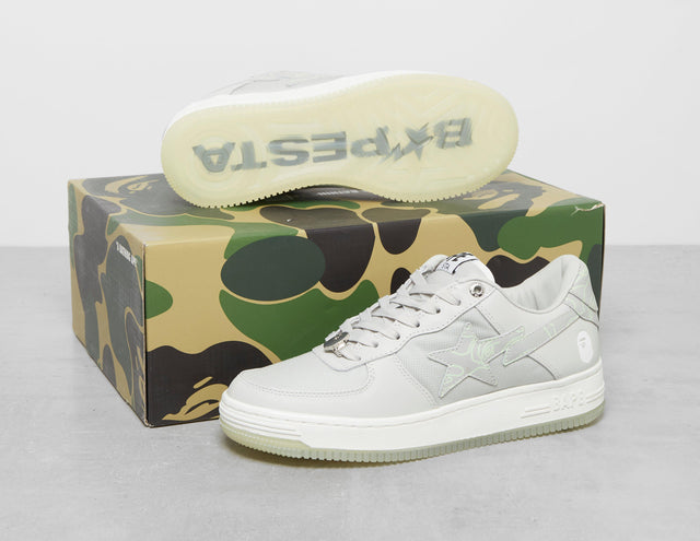 !BAPE STA GRY/WHT