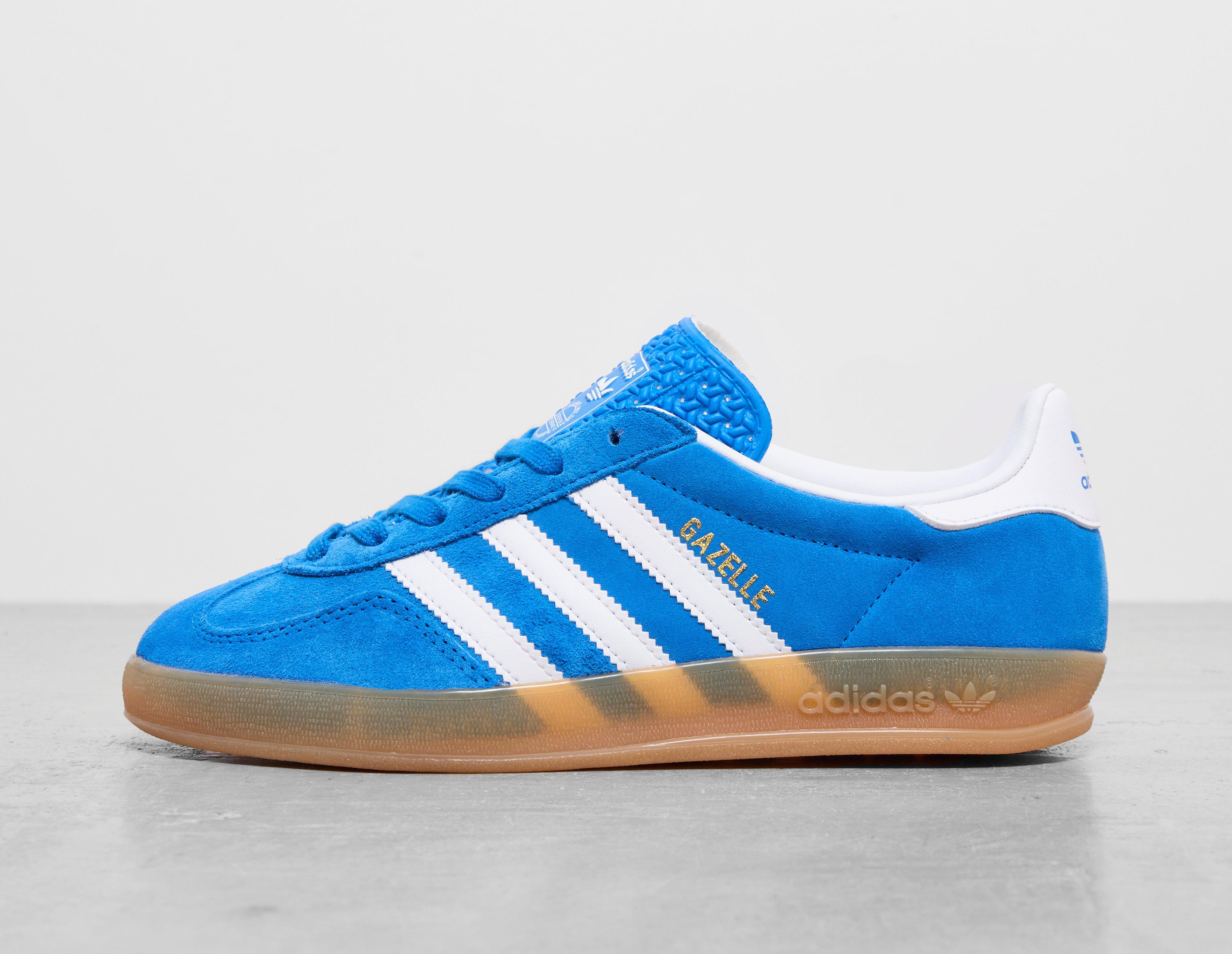 blue adidas Originals Gazelle Indoor Women's