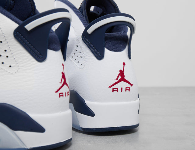 AJ 6 WHT/NVY/WHT