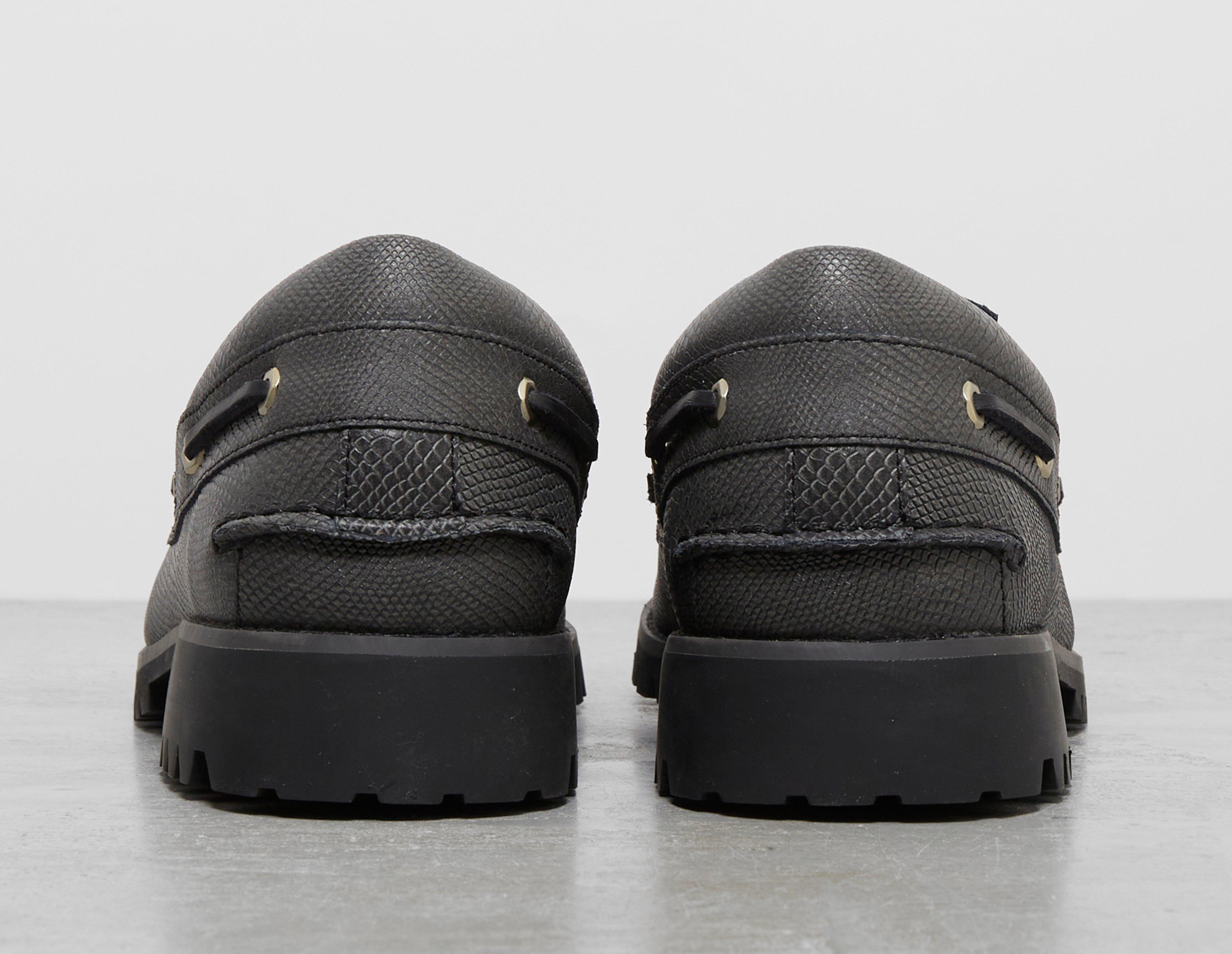 black Timberland 3 Eye Authentic Boat Shoe