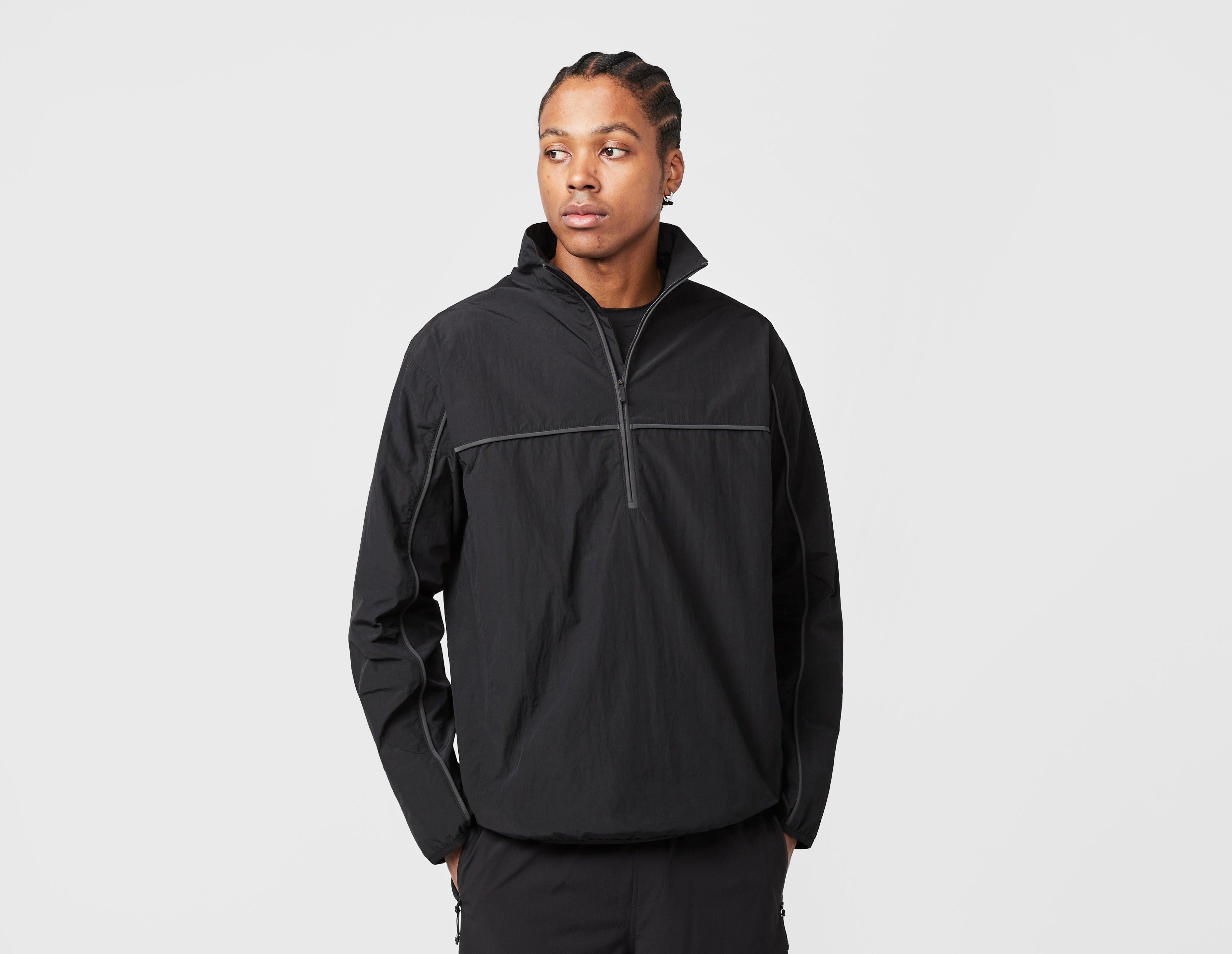 Black District Vision Half-Zip Shell Jacket | Footpatrol UK