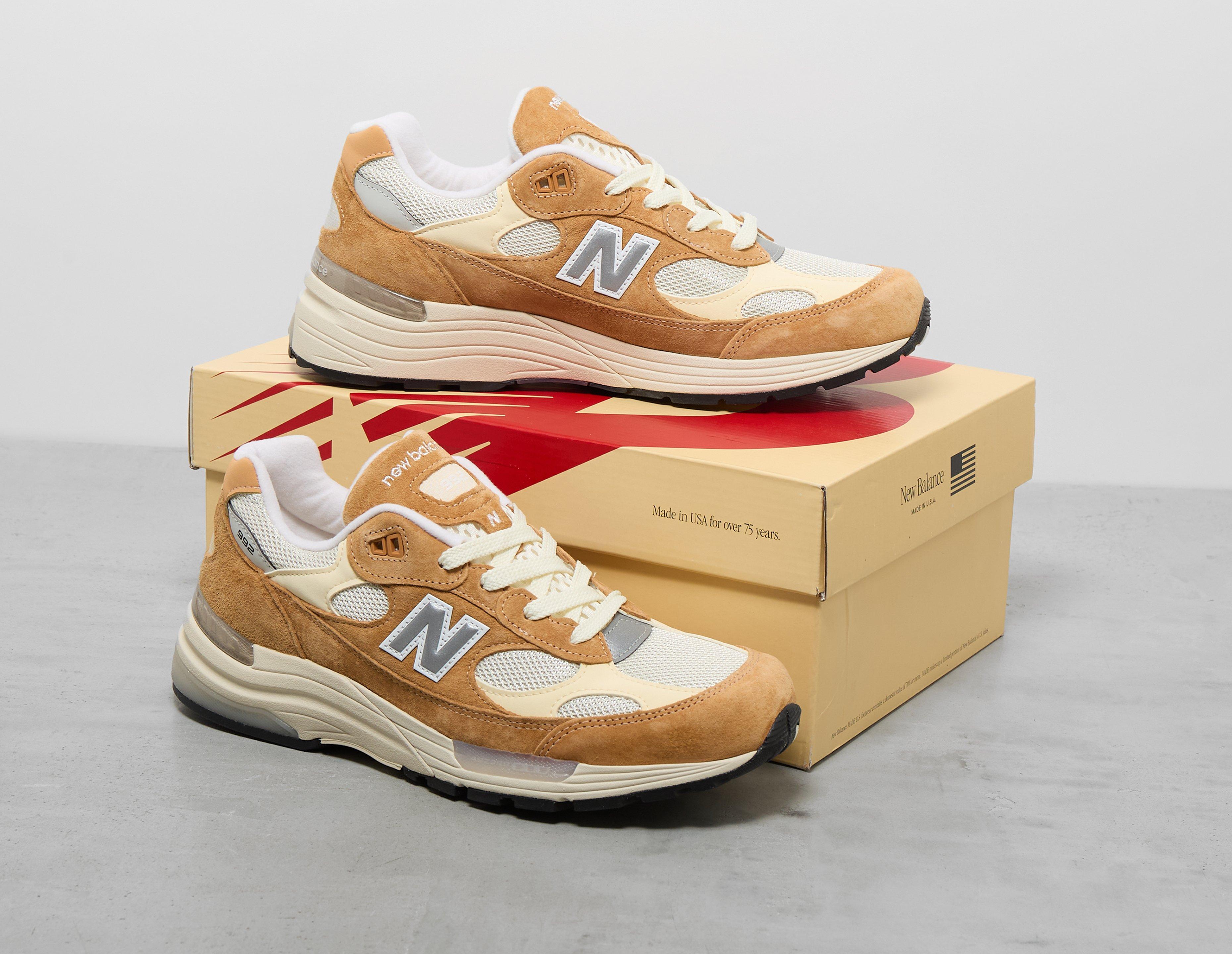 Orange New Balance 992 Made In USA