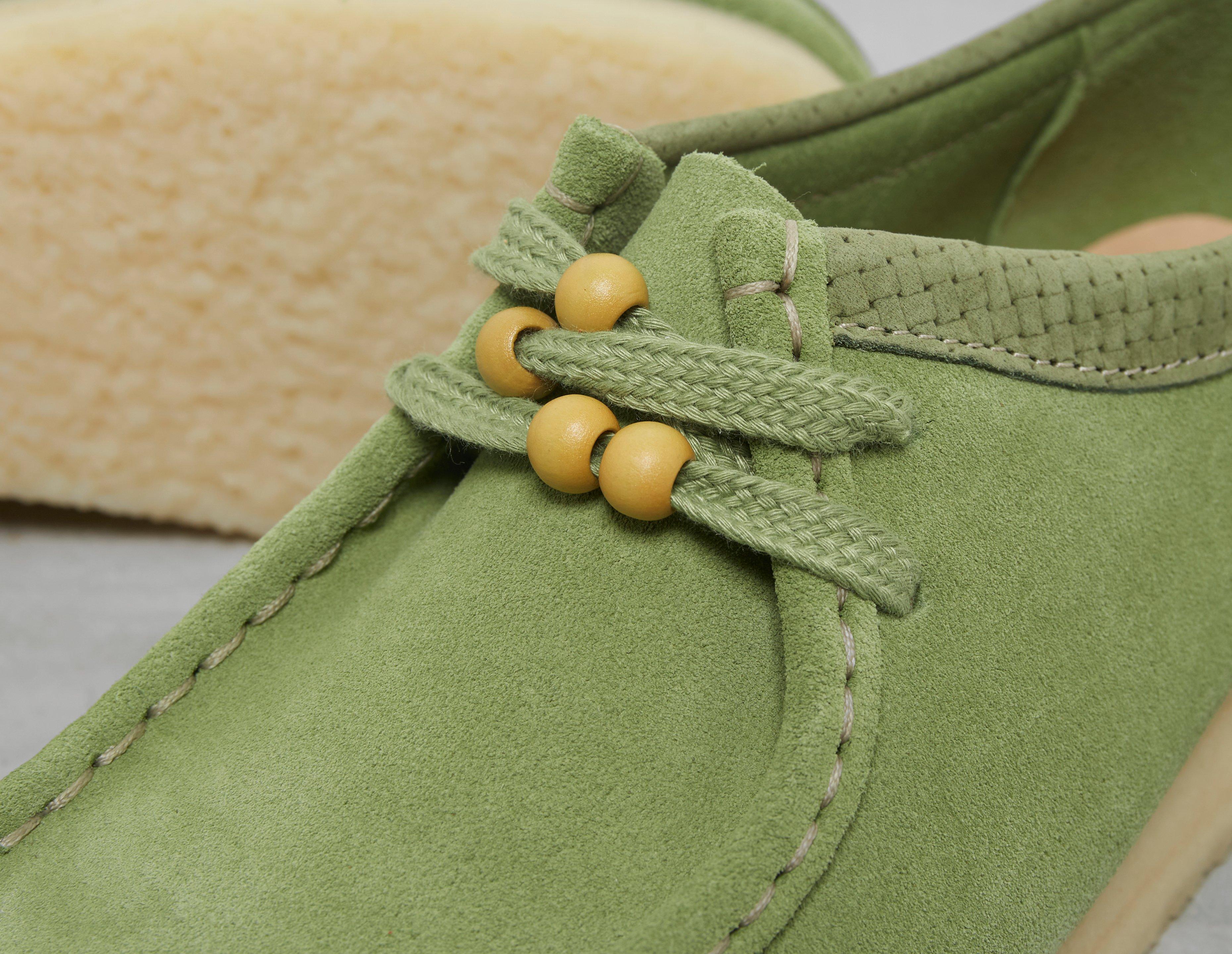 Green Clarks Originals Wallabee Women's