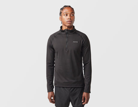 HALF ZIP GRID FLEECE BLK