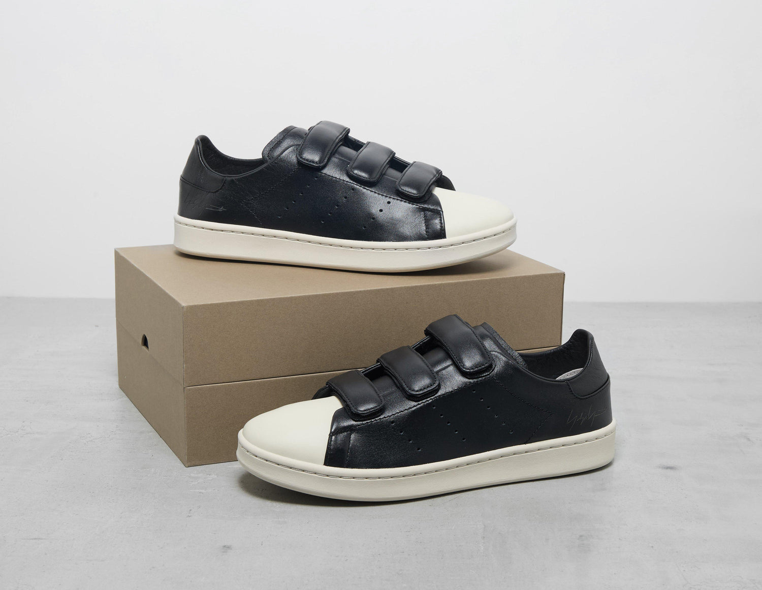Schwarz adidas Y-3 Stan Smith Hook-And-Loop