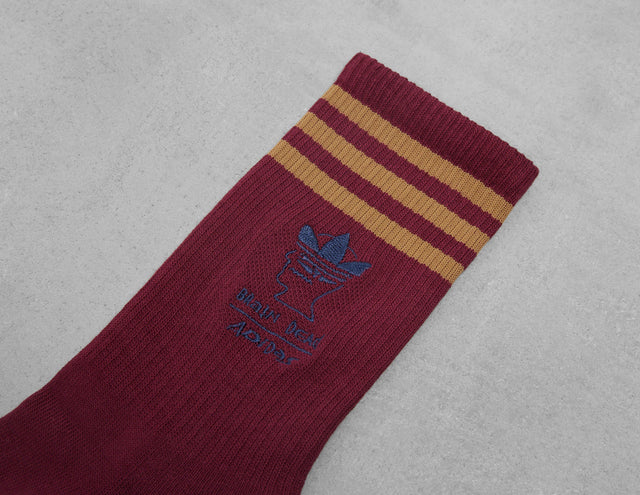 !BRAIN DEAD SOCK DK RED