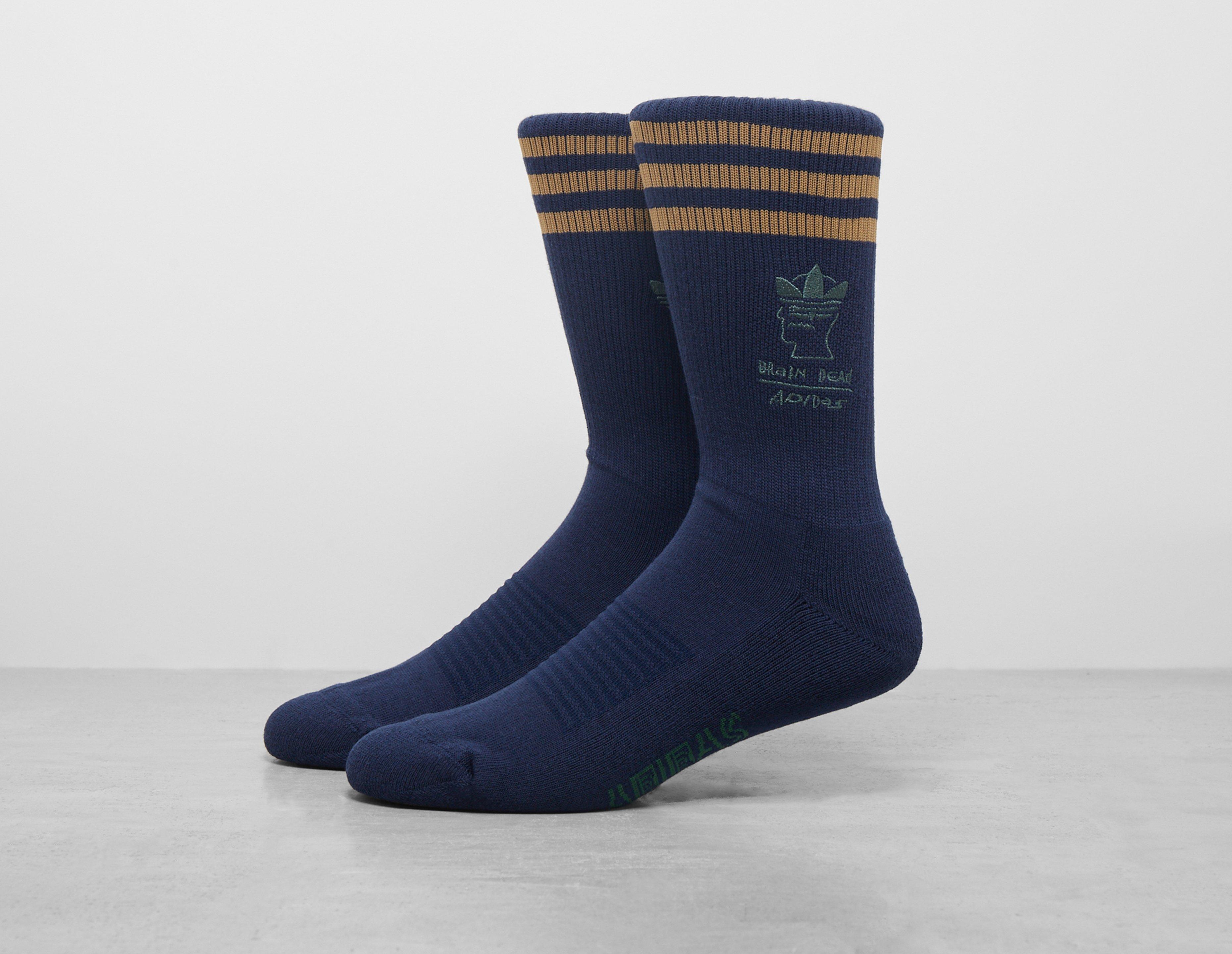コラボ★Adidas×Brain Dead Socks★アディダス ソックス Adidas X Brain Dead Socks Navy L Large Nwt New 100