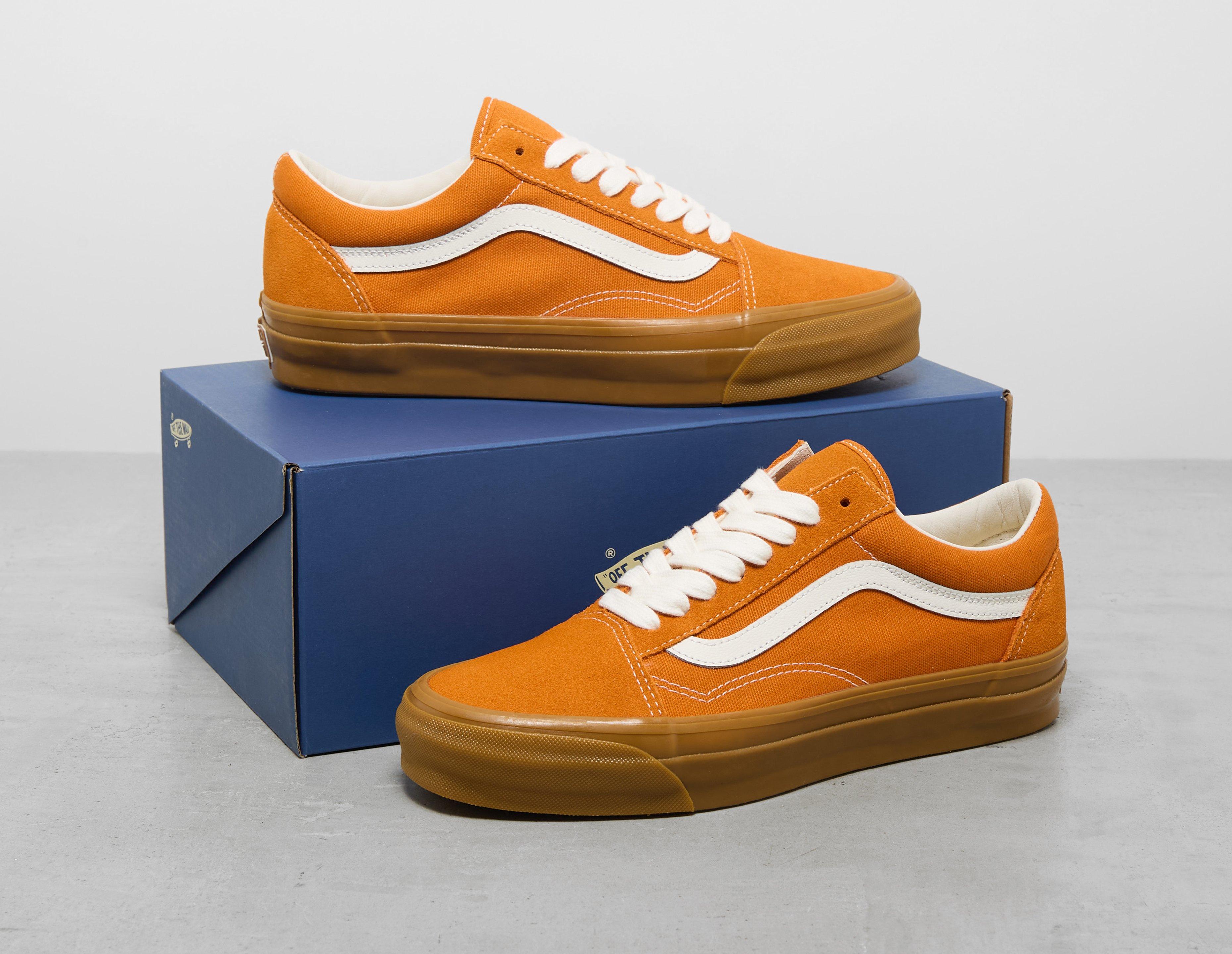 【VANS】プレミアム OLD SKOOL ユニセックス スニーカー orange Premium Old Skool Shoes in Orange| Vans UK