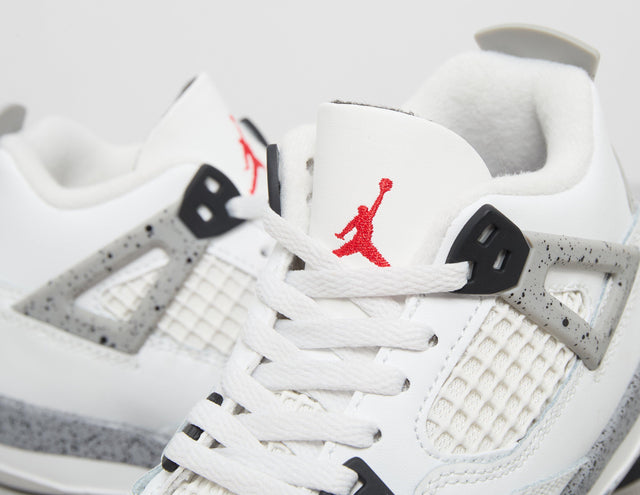 AJ4 RETRO S'WHT/F'RED/GRY