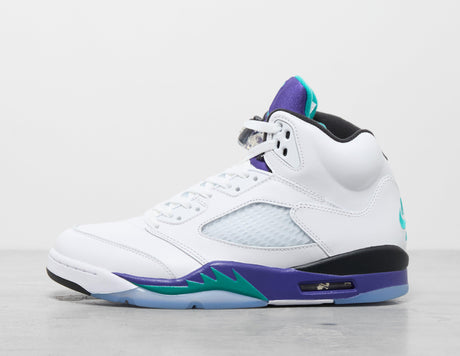 AJ 5 WHT/PURP/GRN