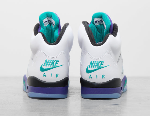 AJ 5 WHT/PURP/GRN