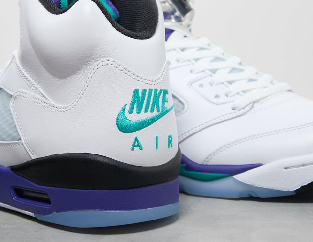 AJ 5 WHT/PURP/GRN