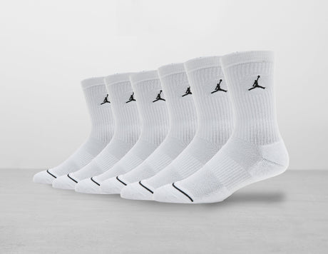 JDN 6PK SOCK WHT