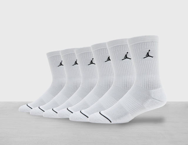 JDN 6PK SOCK WHT