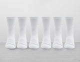 JDN 6PK SOCK WHT