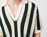 !CLOT STRIP POLO ECRU