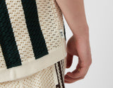 !CLOT STRIP POLO ECRU