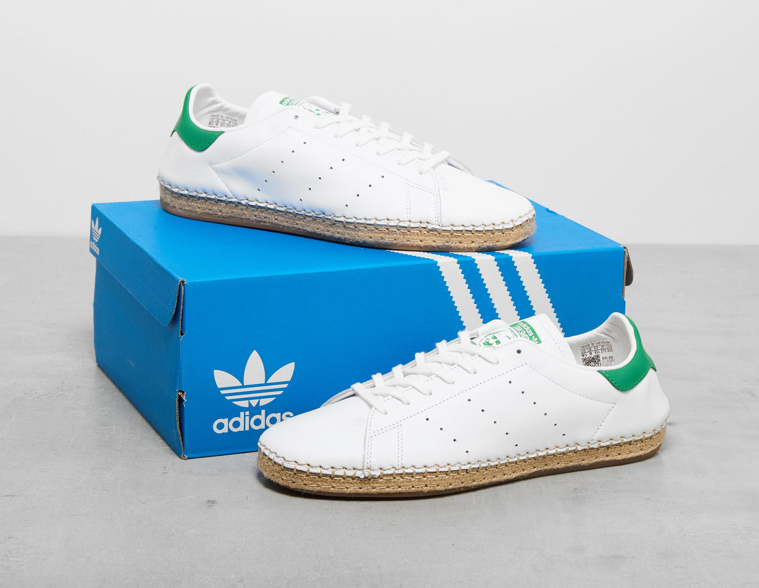 White adidas Originals x CLOT Stan Smith