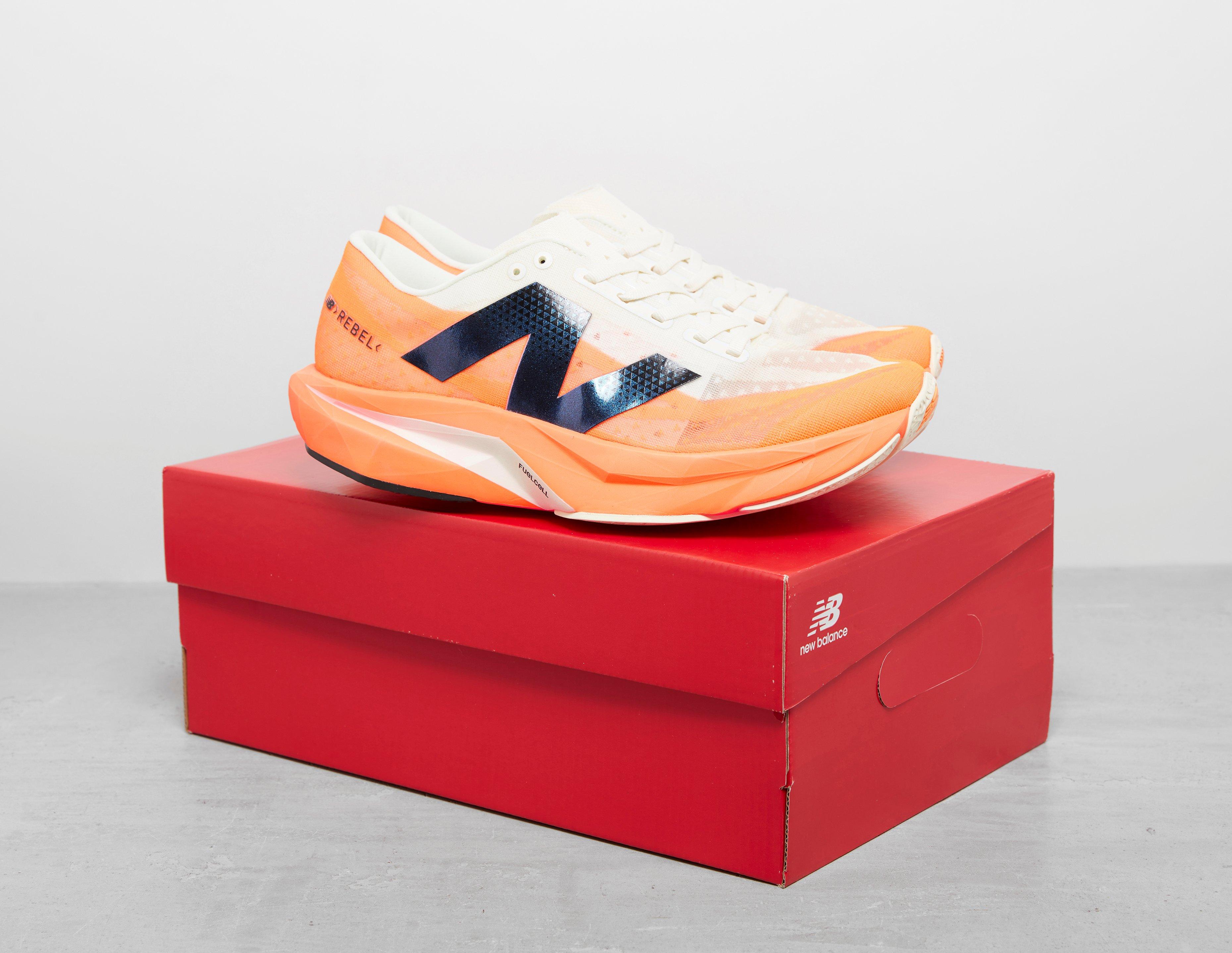 orange New Balance FuelCell Rebel v4