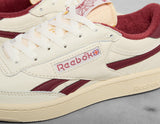 CLUB C REV LTH WHT/BURG