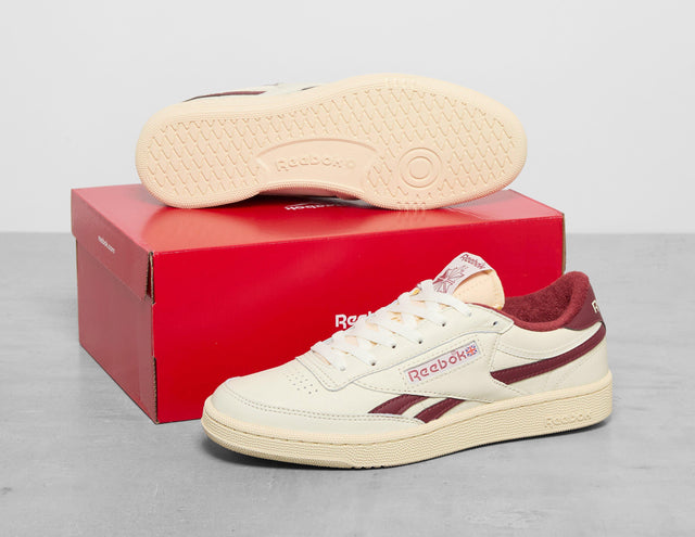 CLUB C REV LTH WHT/BURG