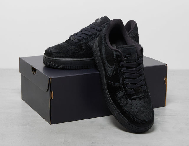 Black Nike Air Force Low Pony Hair Women's - Main Image