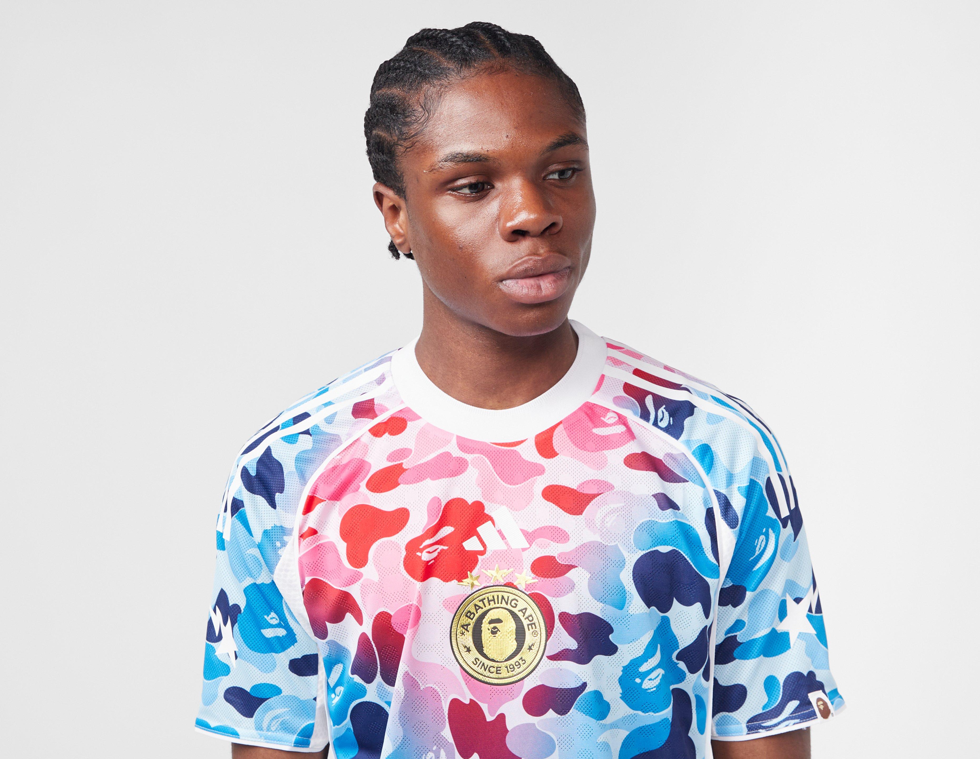 Blue adidas Originals x BAPE Football Jersey