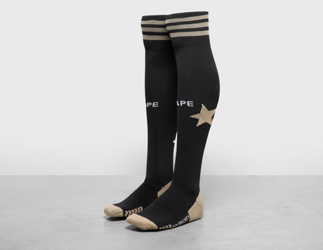 !BAPE FB STAR SOCKS BLK