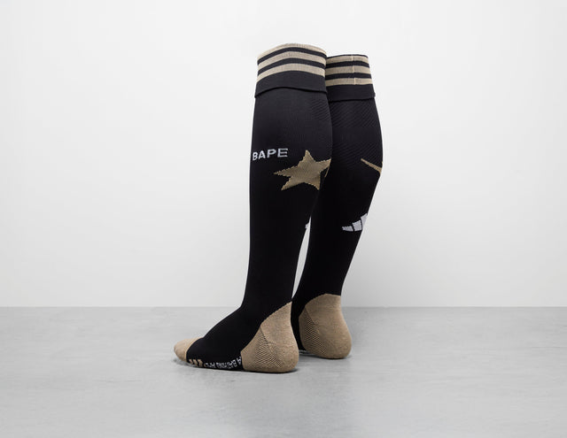 !BAPE FB STAR SOCKS BLK