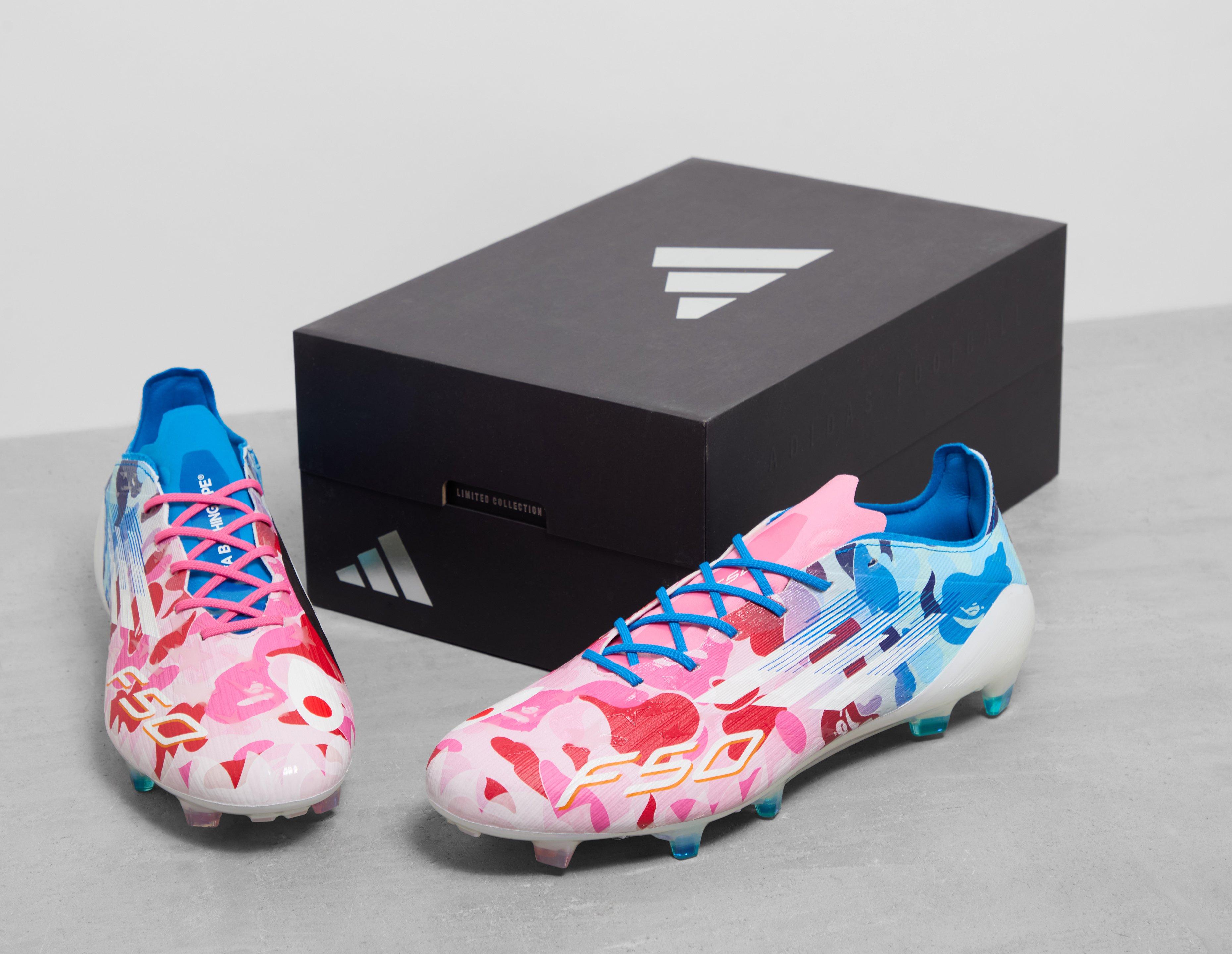 Pink adidas Originals x BAPE F50 Elite