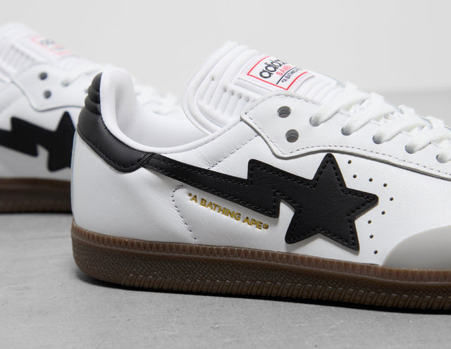 !SAMBA BAPE WHT/BLK