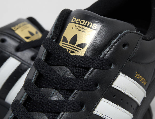 !SUPERSTAR BEAMS BLK/WHT