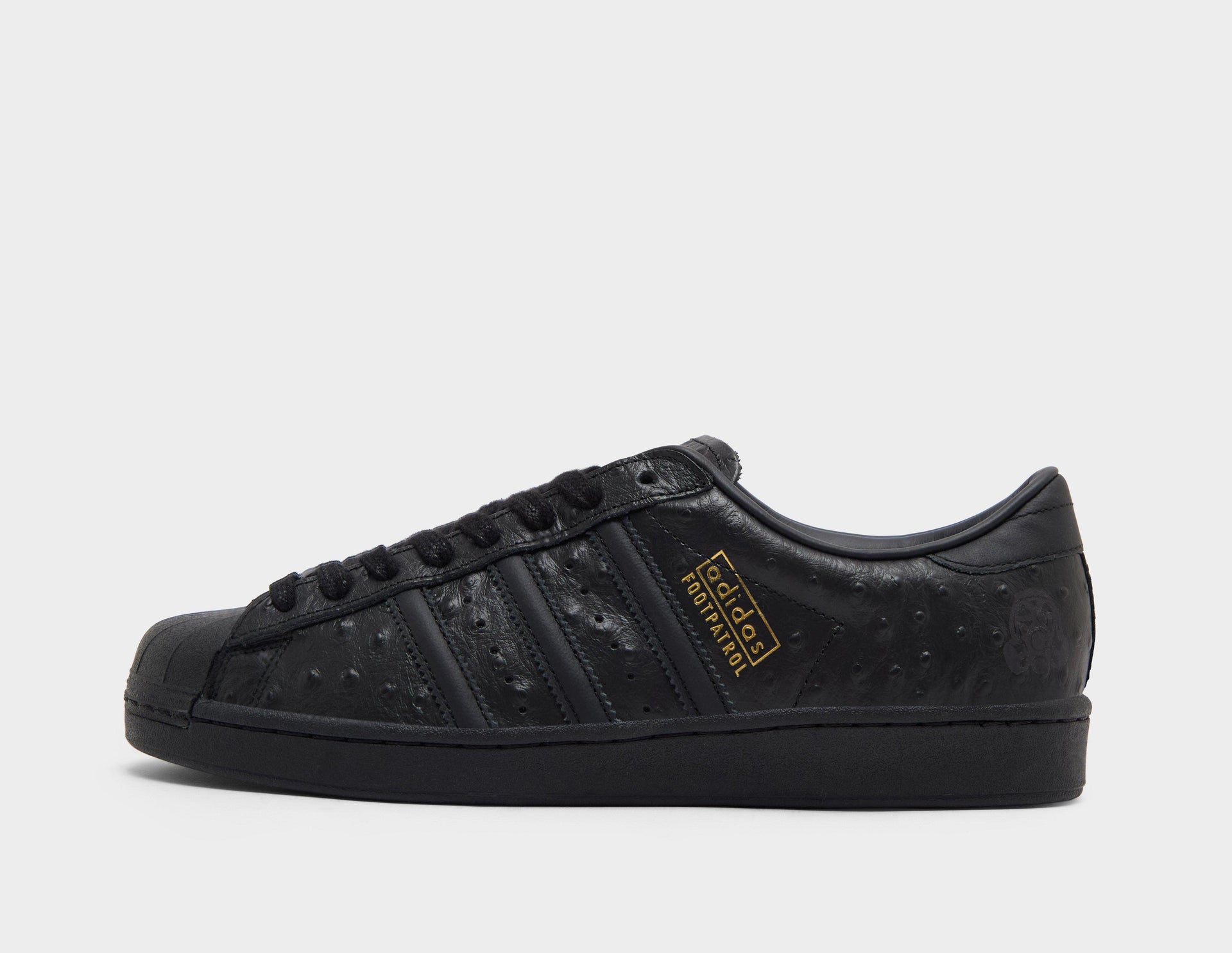 Black adidas Consortium x Footpatrol Superstar