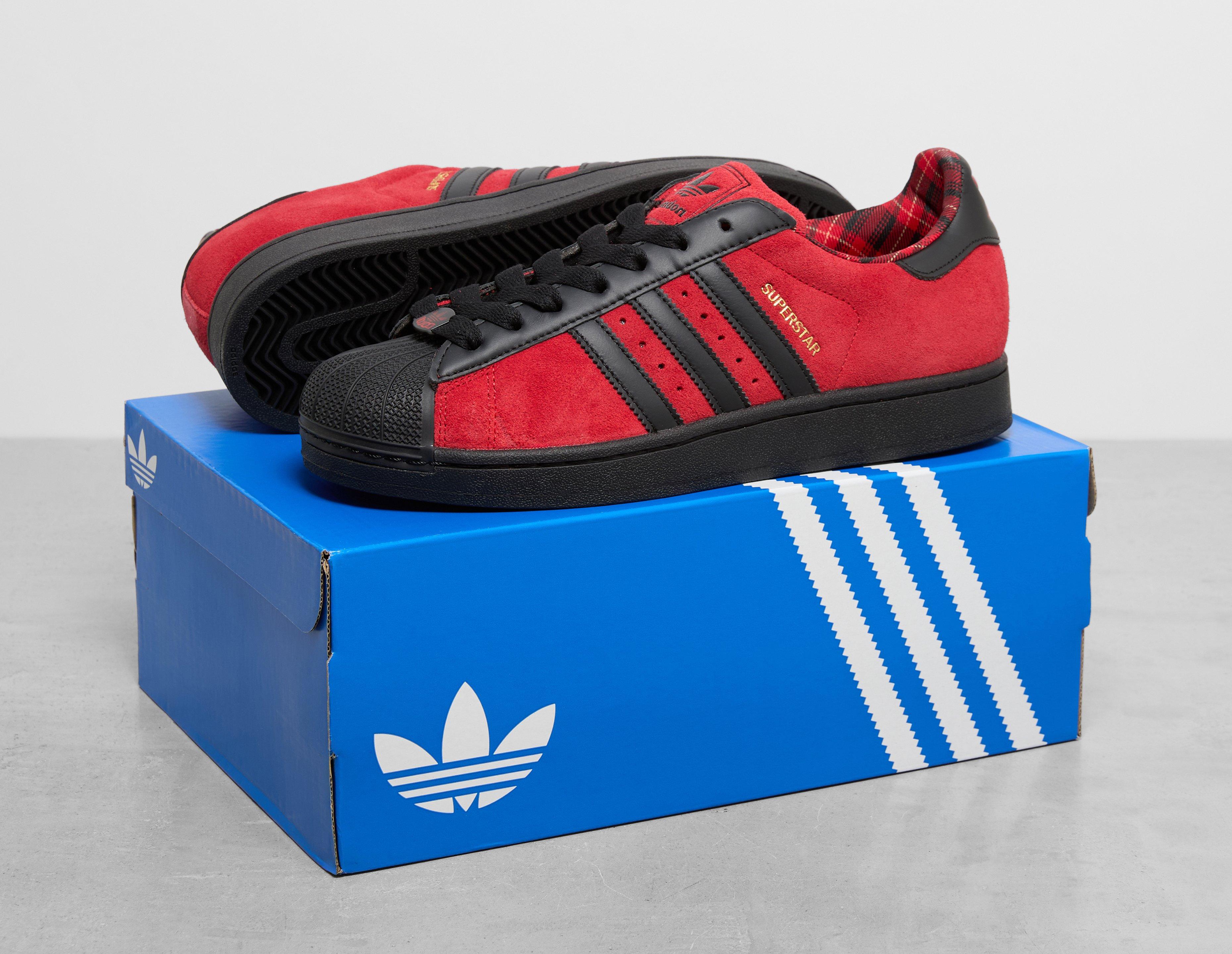 adidas superstar red blue