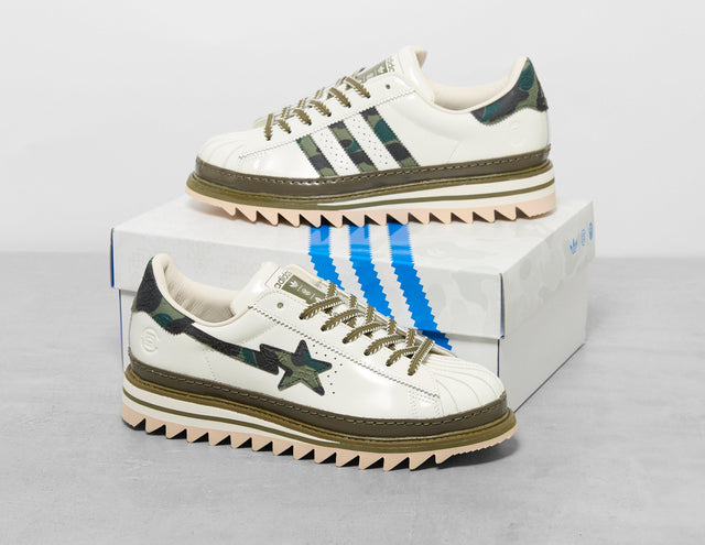 !SUPERSTAR CLT BAPE WHT/G