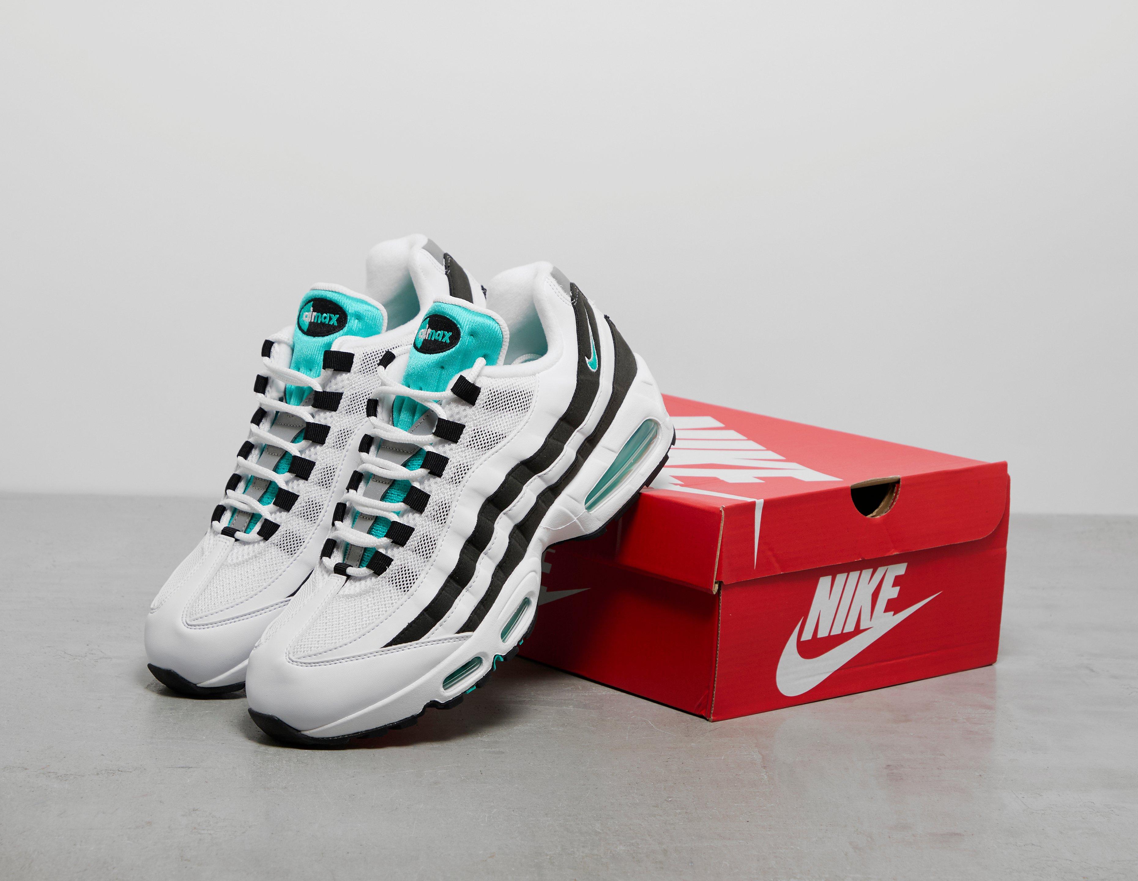 air max white and teal