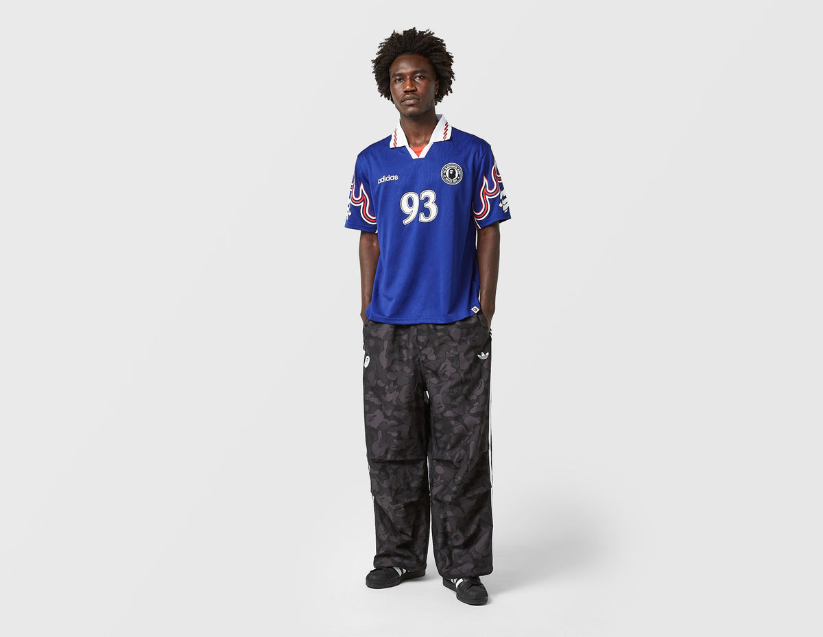 Blue adidas x Bape Flame Jersey | Footpatrol UK