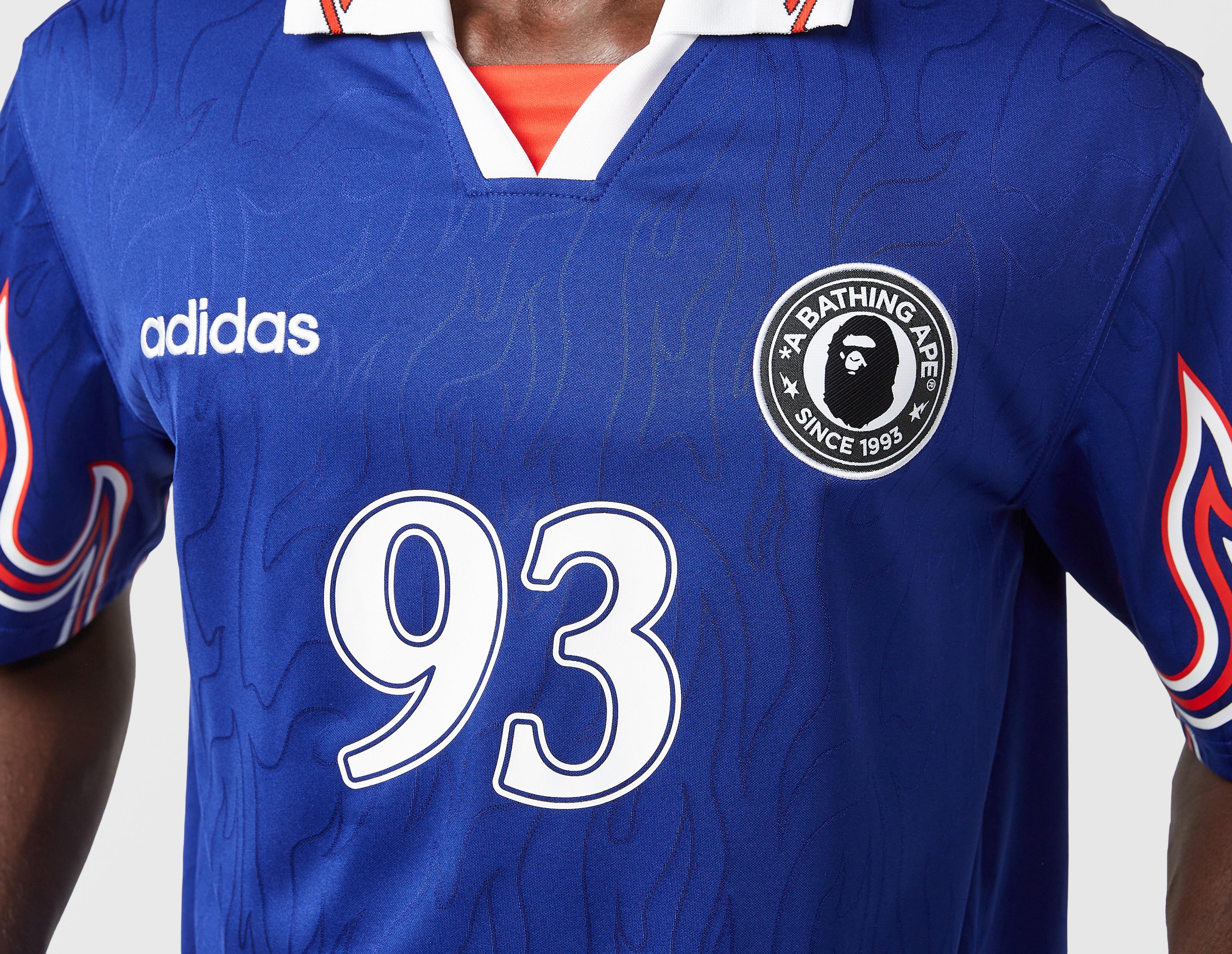 Blue adidas x Bape Flame Jersey | Footpatrol UK