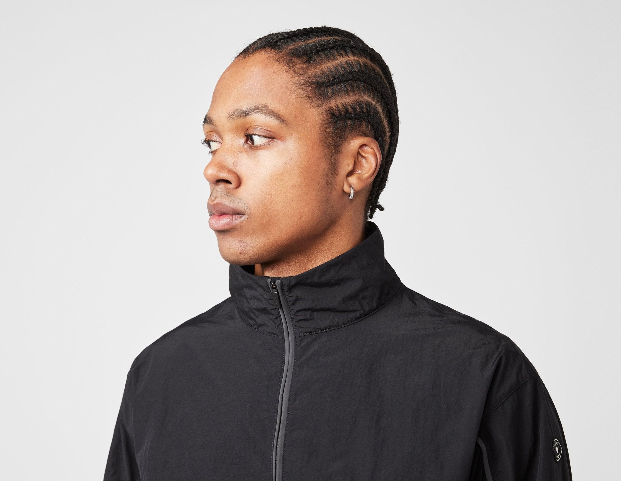 Black District Vision Half-Zip Shell Jacket | Footpatrol UK
